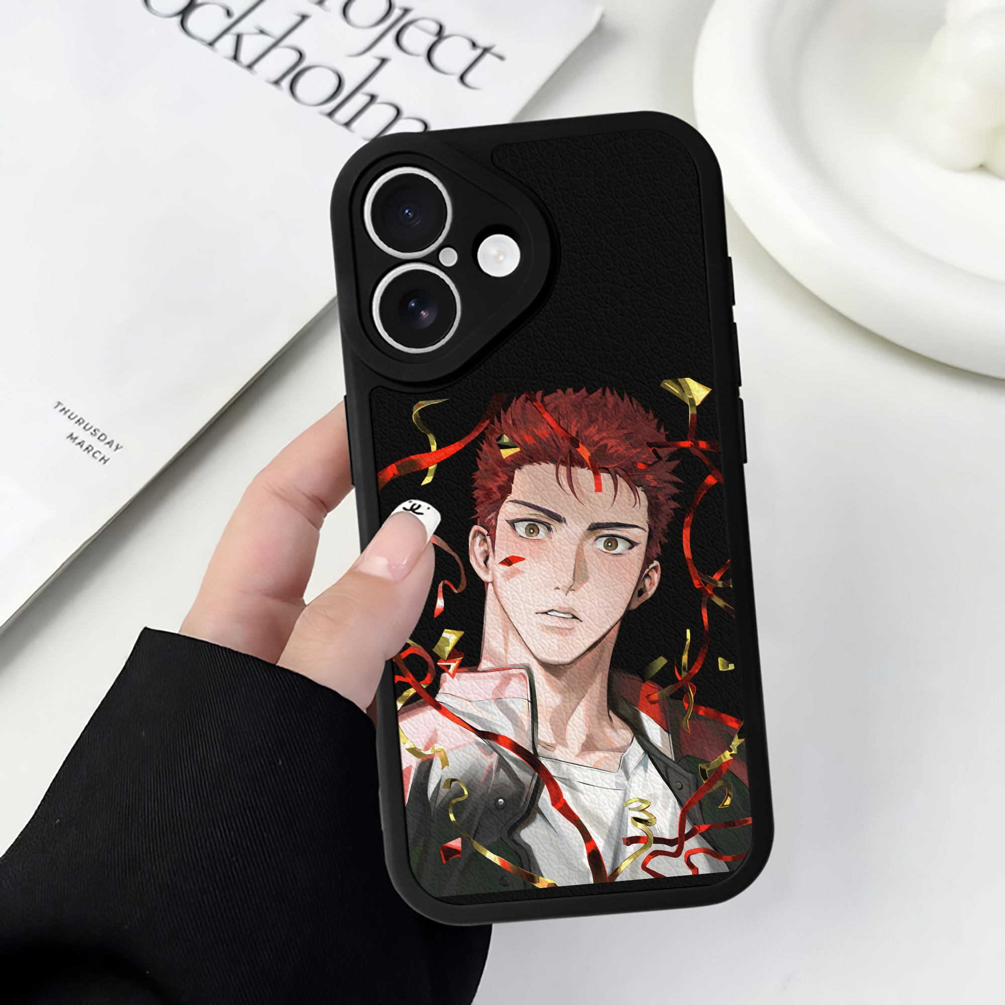 （画像用） SLAM DUNK／スラムダンク 【iPhone 16シリーズ対応】シリコンスマホケース（レザー調） 材質：シリコン
